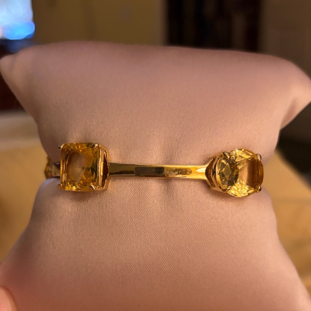 Kate Spade Yellow Rhinestone Bracelet - Picture 6 of 6